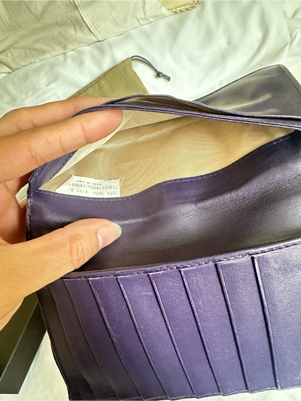 Bottega Veneta Purple wallet - Picture 6 of 10